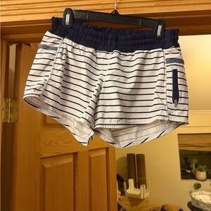 Lululemon Navy Striped Women's Shorts